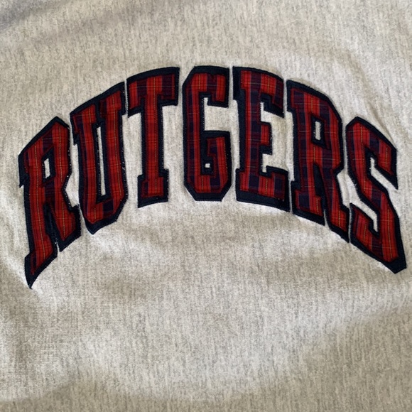 ⭐️SALE⭐️ Vintage Rugged Sweats Rutgers Crewneck XL L - Picture 3 of 6
